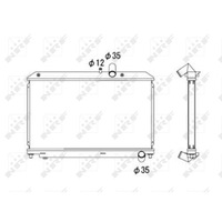 фото thumb №13, Радіатор двигуна nrf 53685 n3h615200c