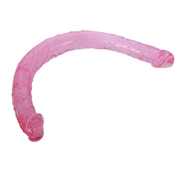 BAILE - SILIKONOWE PODWÓJNE RÓŻOWE DILDO 44.5 CM