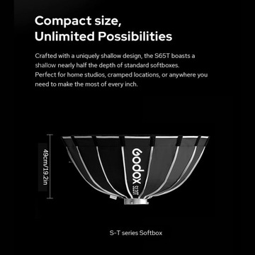 Godox S120T 120 см/47,2 дюйма быстросъемный софтбокс зонтичного типа