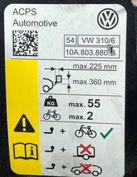 фото thumb №8, Vw id.3 id3 hak буксировочный шар 2x ключ 10a803881b