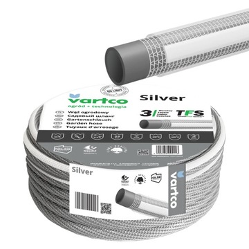 WĄŻ OGRODOWY 3-WARSTWOWY VARTCO SILVER 25BAR 1'' 10M PRODUKT POLSKI