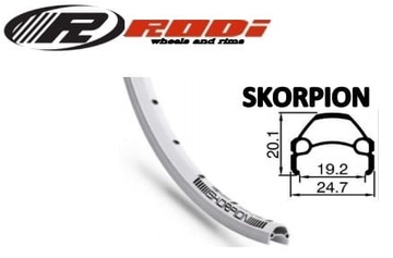 Велосипедный обод 28 622X19c 36H Трекинговый клепаный RODI RIM SKORPION 622
