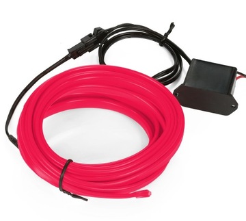 EL WIRE LED оптоволокно Лента Ambient 2M Розовая