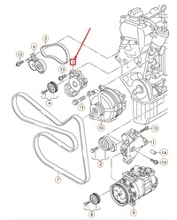фото thumb №7, Audi a1 8x натяжитель ремень клиновой wielokolorowego 03c145299j oem