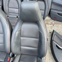 фото thumb №14, Mercedes cla w117 amg сидіння шкіра стьобана диван обшивки червона nić