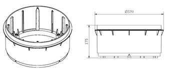 Расширение распределительной камеры D300 H150 Расширение Aquabin