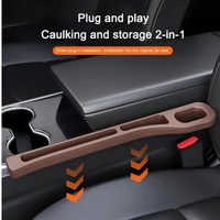 фото thumb №8, 2x наповнювач щілина між сидіння вкладка між сидіння чорні