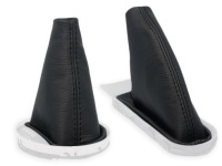 Купити Mini cooper r56 автоматична коробка передач комплект чохли важеля чорна шкіра 1 нитки, фото thumb