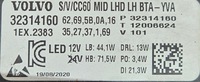 фото thumb №15, Volvo v60 ii s60 фара левый лампа левая модуль led euro 32314160 pj-080