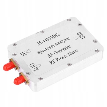 35-4400 MHz analizator widma powłoka ze stopu