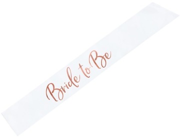 SZARFA NA WIECZÓR PANIEŃSKI BRIDE TO BE ROSE GOLD