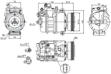 фото thumb №10, Компрессор кондиционера audi a4 00-07 w в комплекте з