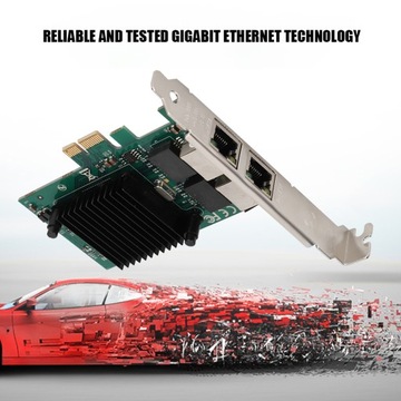 Двухпортовая сетевая карта Gigabit Ethernet PCI-E
