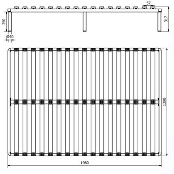 Металлическая металлическая рама самостоятельно 140x200 см. Металлическая кровать