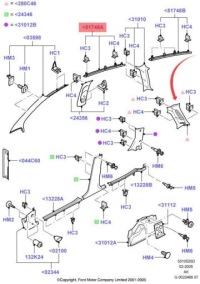 Молдинг накладка порог перед левая ford focus mk1 универсал 98ab-n51749 akw 1338043 Киев, фото thumb