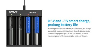 XTAR MC4S 18650/26650 Li-ION/Ni-MH USB-зарядное устройство