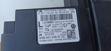 фото thumb №12, Vw tiguan ii рестайлинг 2020- лампа левый перед полный led 5nb941035g европа
