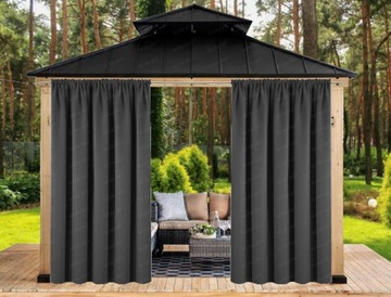 ZASŁONY WODOODPORNE OGRODOWE 155x200 TUNEL PERGOLA