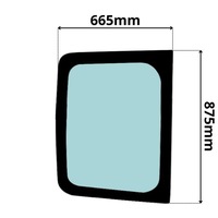 фото thumb №1, Стекло левая задняя w дверь nissan primastar высокая 0338