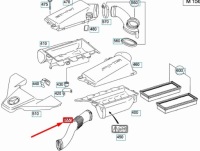 Mercedes-benz ml w164 amg пабтрубок  воздуха левый a1560940782 Доставка, фото thumb