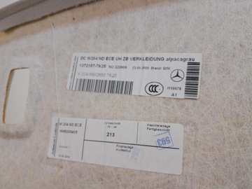 фото thumb №12, Mercedes c w204 потолок козырьки ручки