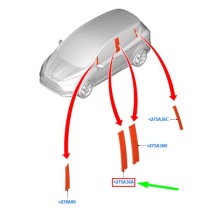 фото thumb №1, Ford b-max b232 передня частина left door середня стійка trim панель applique 1782192