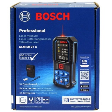 ЛАЗЕРНЫЙ ДАЛЬНОМЕР GLM 50-27 C BOSCH Bluetooth