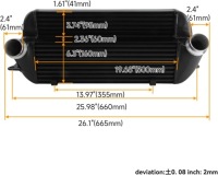 Радіатор повітря інтеркулер bmw f07/f10/f11 520i 528i 2010–2016 тюнінг в Україні, фото thumb