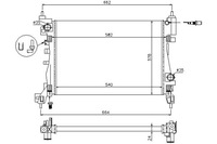 фото thumb №1, Nissens радіаторів води opel adam 1.2