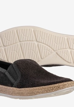 Espadryle Damskie BIG STAR Buty Tenisówki Wsuwane Modne Czarne FF276032 39