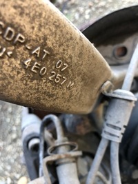 фото thumb №6, Audi a8 d3 лівий перед поворотний кулак важіль 4e0257m