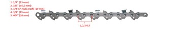 Piły Chain 12 '' 30 см Ryobi 45 Cells 22 зубы 3/8 1.1 Original Oregon