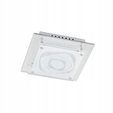 Plafon kwadratowy lampa sufitowa ITALUX Verso LED 12W SZKŁO