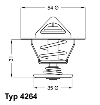 ТЕРМОСТАТ WAHLER AUDI 80 B3 B4 100 C4 2.0 8V 16V