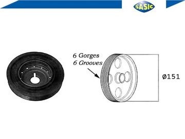 фото thumb №2, Колесо пасове вала колінчастого [sasic]