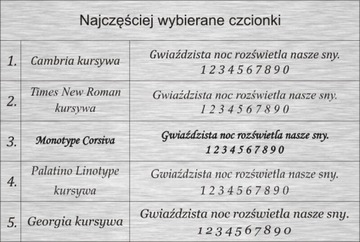 Гравированная табличка на посвящение Крещения