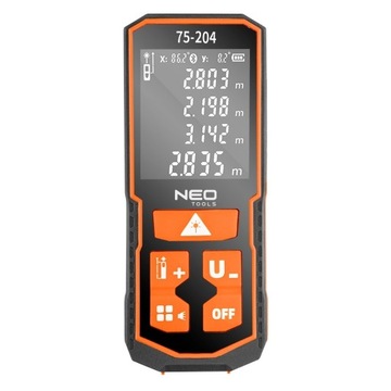 НЕО ЛАЗЕРНЫЙ ДАЛЬНОМЕР ИЗМЕРЕНИЕ IP54 60м 75-204