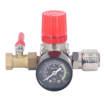 фото thumb №10, Набір регулятор компресора повітря з манометр клапан 4-дорожній 0–180