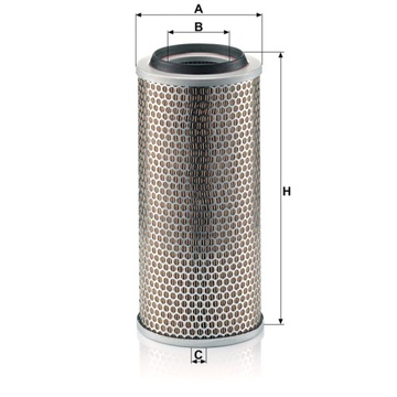 Воздушный фильтр 85мм 8мм 166мм MANN FILTER