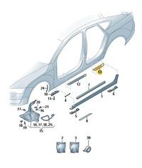 фото thumb №1, Планка порогова audi quattro зад ліва audi a6 c7