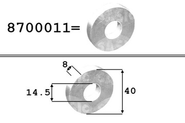 фото thumb №2, Прокладка колёса вала коленчатого sasic 8700011 14x40x8mm citroen fiat