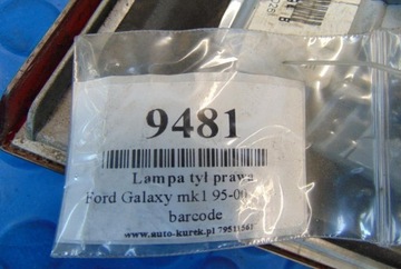 фото thumb №6, Ford galaxy mk1 рестайлинг лампа зад правая