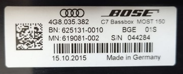 фото thumb №8, Сабвуфер bose audi a7 4g8 4g8035382