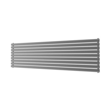 маленький горизонтальный радиатор Rene 58 x 180 белый и 7016