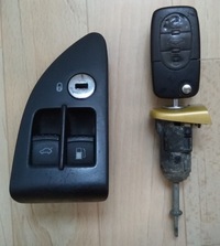 фото thumb №1, Vw passat b5 вставка замка двері + ключ складний ключ