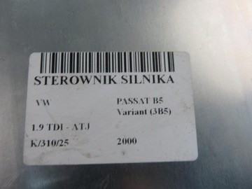 фото thumb №12, Блок управления vw passat b5 1.9 tdi - atj 038906019aj 0281010303