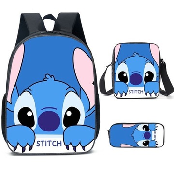 НАБОР ШКОЛЬНЫХ РЮКЗАК STICH СУМКА-ПУЛЬТ-КАРАНДАШ 3В1 новый А4