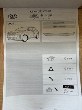 фото thumb №7, Наклейка защитная пленка затемняющая na бампер kia rio h8272ade00bl
