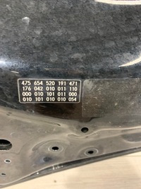 фото thumb №7, Mercedes a-klasa w176 12-18 капот кришка grad