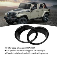 фото thumb №7, 1 пара защита лампы передний фара автомобиля pasuje do jeep wrangler